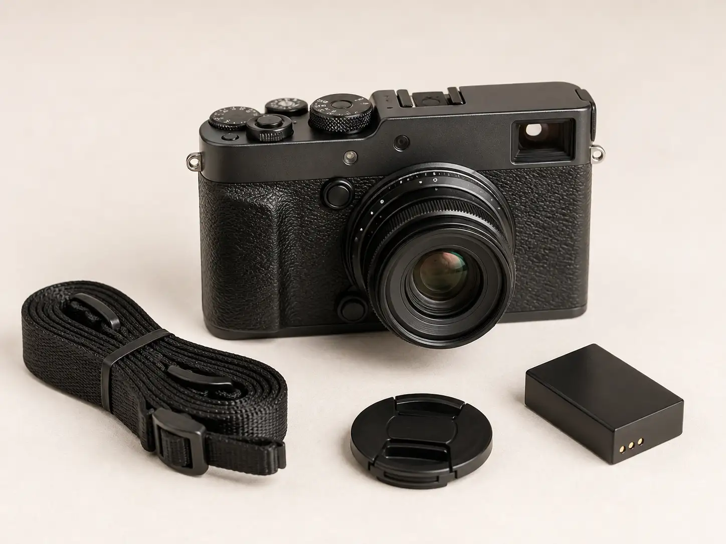 กล้อง Rangefinder สีดำ
