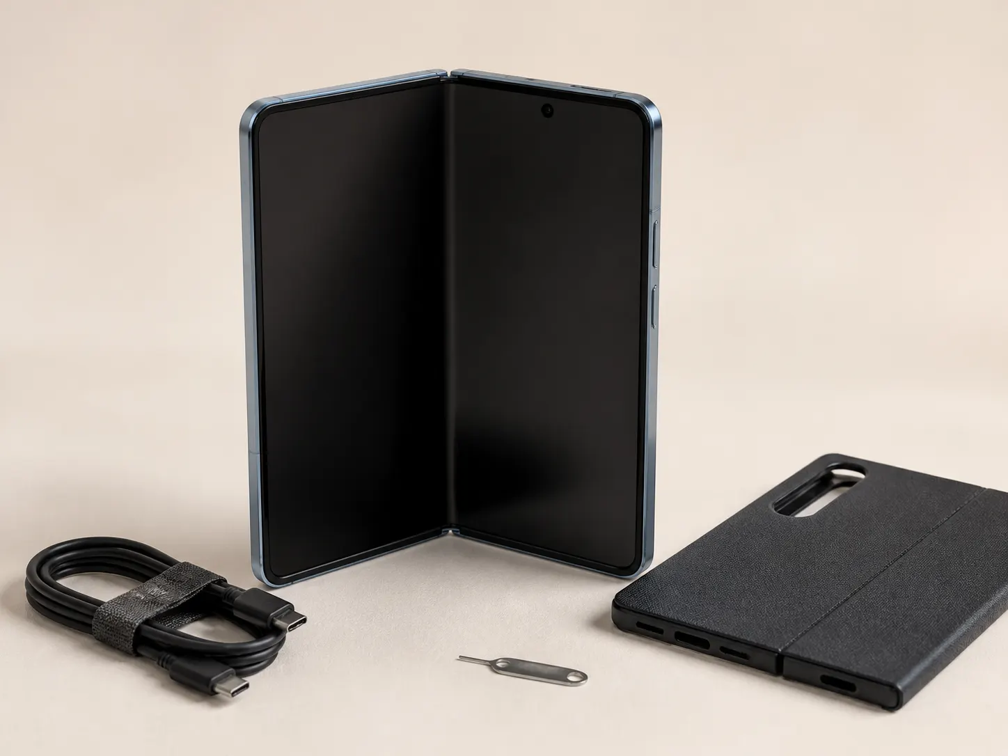 Fold Flagship 1TB สีเทา Graphite มุมด้านหน้า