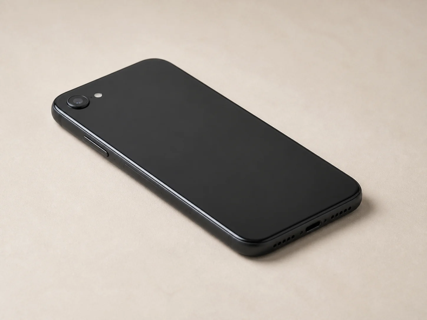 Smartphone SE 128GB สีดำ Obsidian มุมด้านหลัง